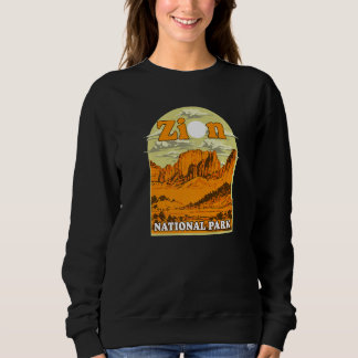 Zion National Park Vintage Kunstwerk Artistiek Aan Trui