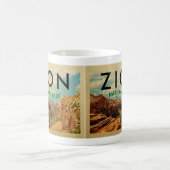 Zion National Park Vintage Travel Koffiemok (Center)