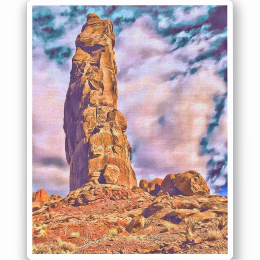 Zion National Park Vinyl Sticker (Voorkant)