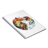 Zion National Park Virgin River Waterverf Notitieboek (Rechterzijde)