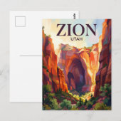 Zion National Park VS Briefkaart (Voorkant / Achterkant)