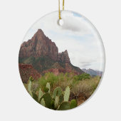 Zion National Park, Watchman, Utah, Verenigde Stat Keramisch Ornament (Links)