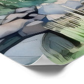 Zion National Park Waterverf Poster (Hoek)