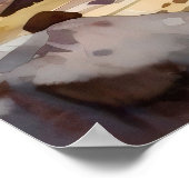 Zion National Park Waterverf Poster (Hoek)