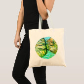 Zion National Park Waterverf Schilderkunst Tote Bag (Voorkant (product))