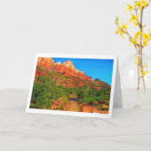 Zion National Park Wenskaart Kaart (Gele Bloem)