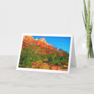Zion National Park Wenskaart Kaart