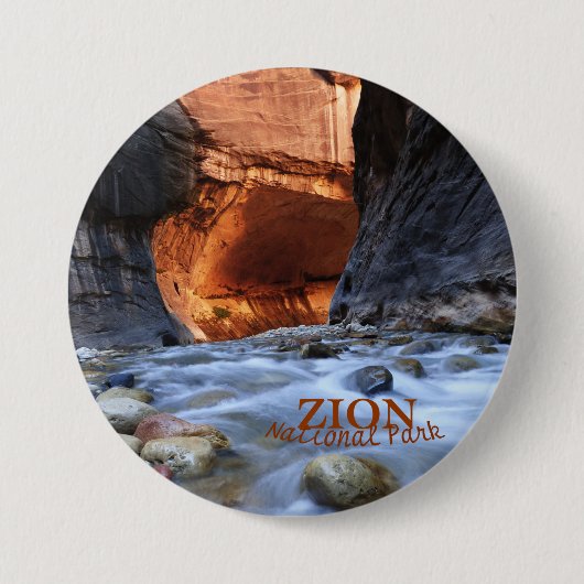 Zion National Park, Zion Narrows Button Pin (Voorkant)