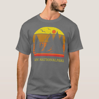 Zion Nationalpark Retro  T-shirt