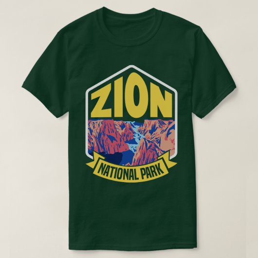 Zion Nationalpark Retro T-shirt (Design voorkant)
