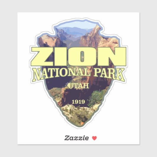Zion NP (pijlpunt) Sticker (Vel)