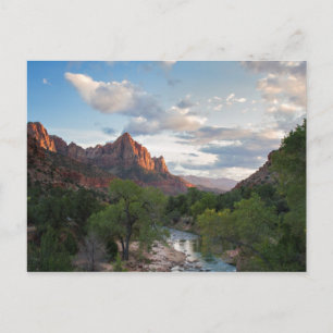 Zion NP - The Watchman bij Zion briefkaart