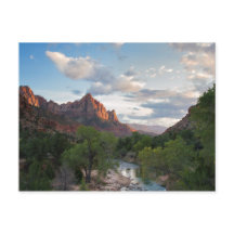 Zion NP - The Watchman bij Zion briefkaart