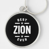Zion Personalized Name Birthday Gift Sleutelhanger (Voorkant)