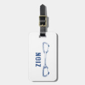 Zion Rock Climbing Quickdraw Bagagelabel (Voorkant verticaal)