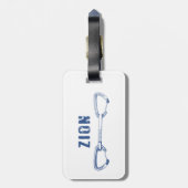 Zion Rock Climbing Quickdraw Bagagelabel (Achterkant verticaal)