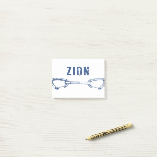 Zion Rock climing Quickdraw Post-it® Notes (Op bureau)