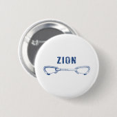 Zion Rock klimmen Quickdraw Ronde Button 5,7 Cm (Voorkant /achterkant)