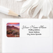 Zion Sunset Return-adres Etiket (Insitu)