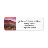 Zion Sunset Return-adres Etiket (Voorkant)