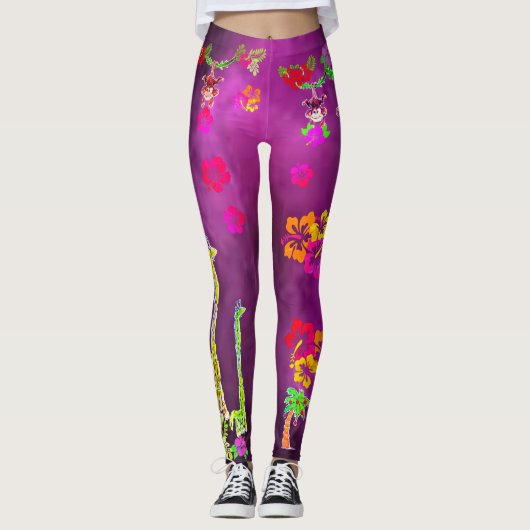Zion the Monkey & Stretch Leggings (Voorkant)