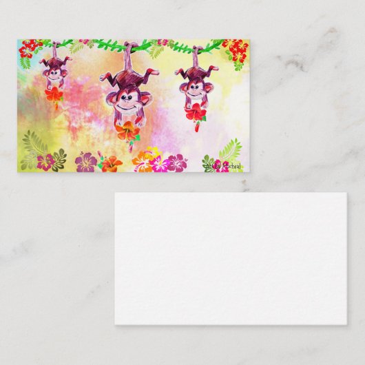 Zion The Monkey Visitekaartjes (Voorkant / Achterkant)