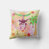 Zion the Monkey Wall Clock Buitenkussen (Achterkant)