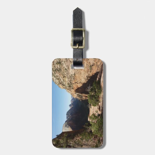 Zion uit Angels Landing Trail Zion National Park Bagagelabel (Voorkant verticaal)