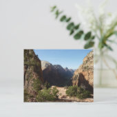 Zion uit Angels Landing Trail Zion National Park Briefkaart (Staand voorkant)