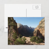 Zion uit Angels Landing Trail Zion National Park Briefkaart (Voorkant / Achterkant)