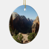 Zion uit Angels Landing Trail Zion National Park Keramisch Ornament (Rechts)
