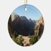 Zion uit Angels Landing Trail Zion National Park Keramisch Ornament (Links)