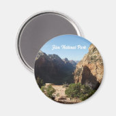 Zion uit Angels Landing Trail Zion National Park Magneet (Voorkant / Achterkant)