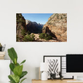 Zion uit Angels Landing Trail Zion National Park Poster (Thuiskantoor)