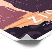 Zion Utah Nationaal Park Poster (Hoek)