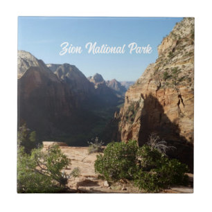 Zion vanaf Angels Landing Trail Zion National Park Tegeltje