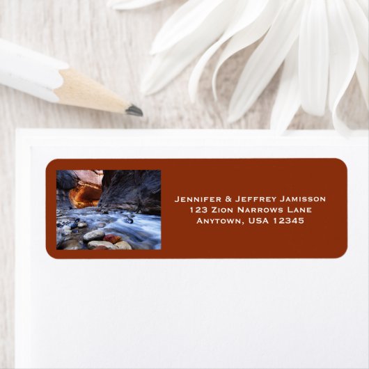 Zion versmalt adreslabels voor teruggave etiket (Insitu)