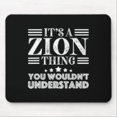 Zion Voornaam Persoonlijke Verjaardag Vaders Dag M Muismat (Voorkant)