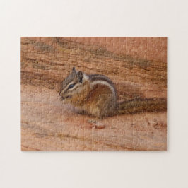 Zion Wangsquirrel op Rode Rotsen Legpuzzel
