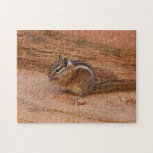 Zion Wangsquirrel op Rode Rotsen Legpuzzel