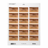 Zion Wangzakelet op Rode Rotsen Etiket (Full Sheet)
