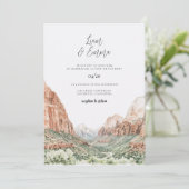 Zion Wedding Invitation Kaart (Staand voorkant)