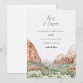 Zion Wedding Invitation Kaart (Voorkant / Achterkant)