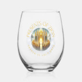 Zion wijnglas zonder voet (Achterkant)