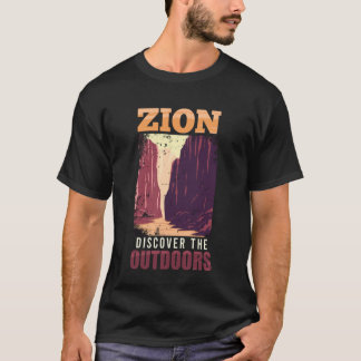 Zion ZION ONTDEK DE BUITENWERELD GRAPPIG Nationaal T-shirt