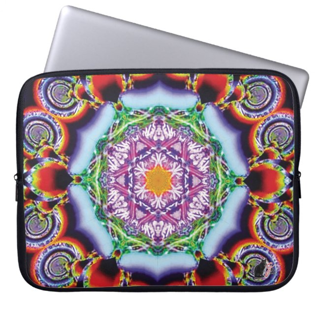 Zionesque Kaleidoscope-laptophoes Laptop Sleeve (Voorkant)