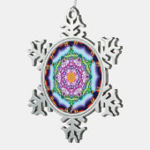 Zionesque Kaleidoscope Snowflake Ornament (Rechts)