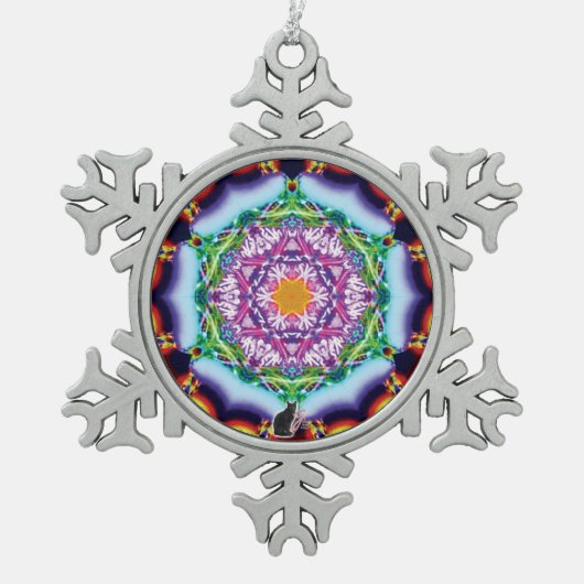 Zionesque Kaleidoscope Snowflake Ornament (Voorkant)