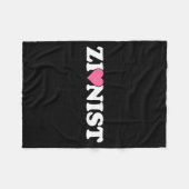 Zionist Funny Valentine Day Retro Love Meme Family Fleece Deken (Voorkant (Horizontaal))