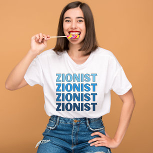 Zionist, Pro Israël, Joodse trots, Steun Israël T-shirt